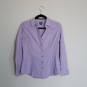 Express Purple dress shirt button down